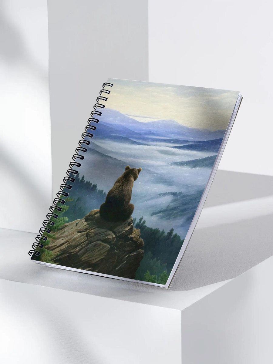 Bear Above the Sea of Fog Spiral Notebook product image (3)