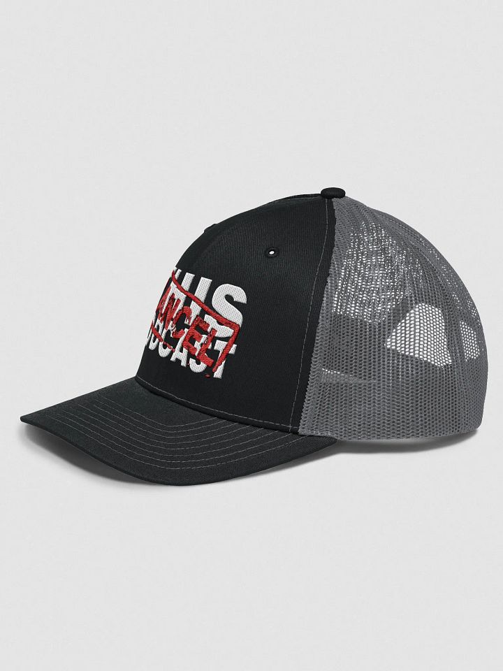 Cancel This Podcast Embroidered Trucker Hat product image (2)