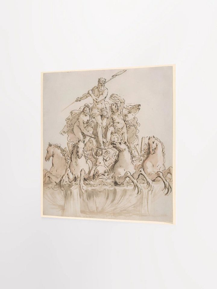 Design for a Fountain with Neptune in his Chariot by Francesco Fontebasso product image (2)