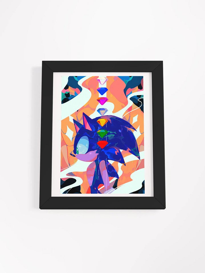 Whimsical Gemstone Hedgehog Matte Poster product image (2)