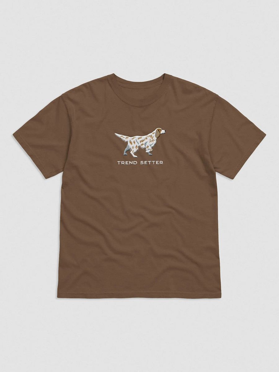 Trend Setter T-Shirt(Embroidered) of an English Setter(Brown) product image (4)