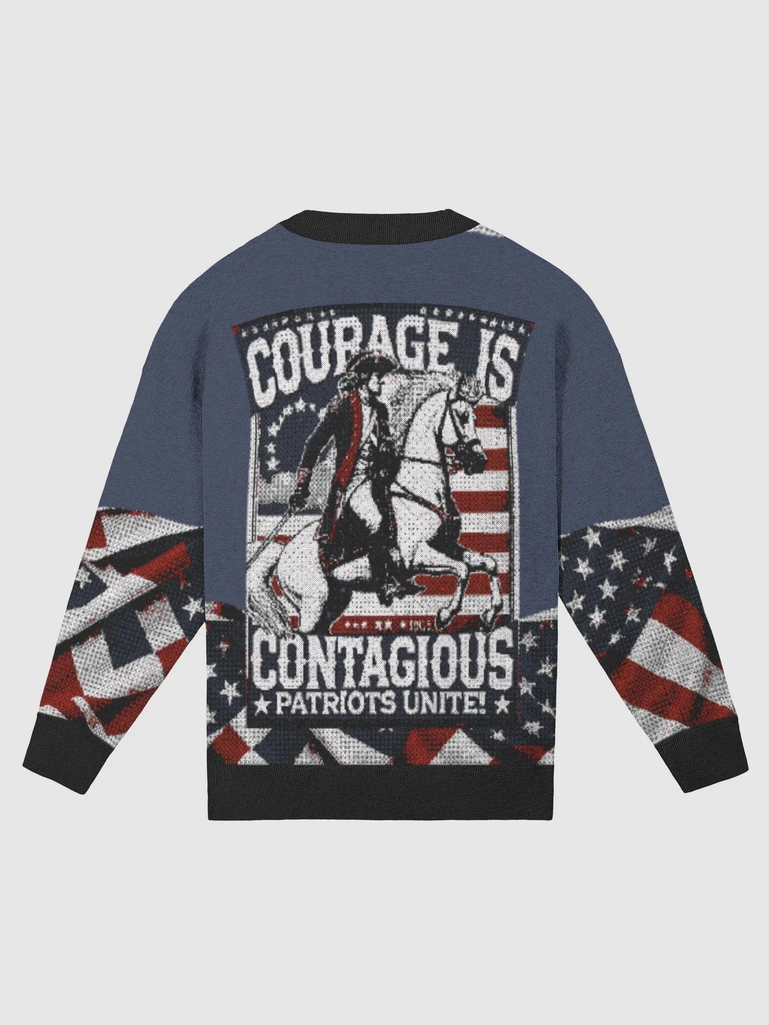 Patriots Ride Womens Blue Sweater product image (6)