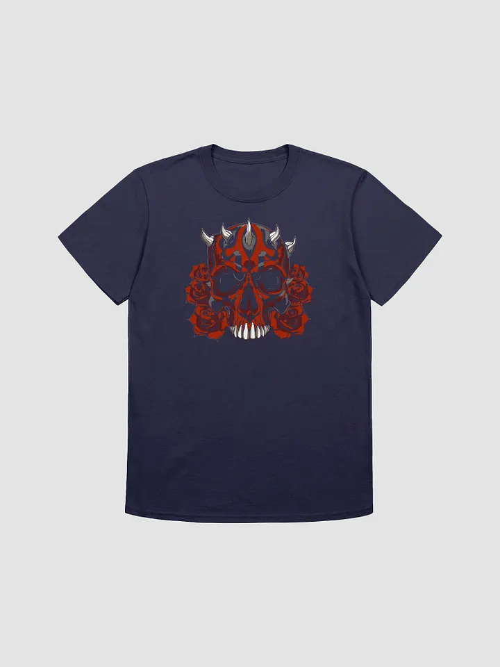 Roses & Horns Skull Graphic Tee product image (1)