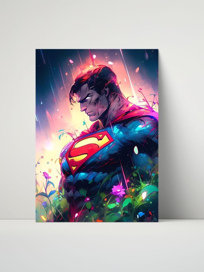Superman Tranquil Strength Metal Print – 8x10 product image (1)