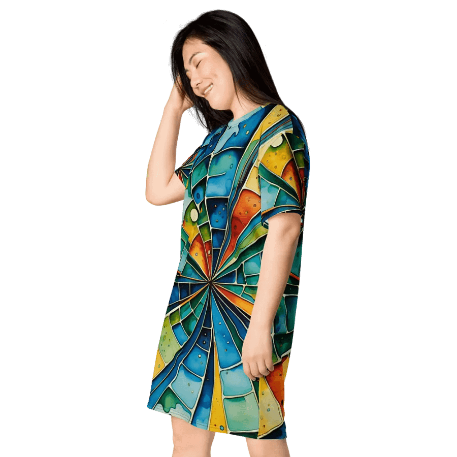 Kaleidoscope Dream T Shirt Dress product image (5)