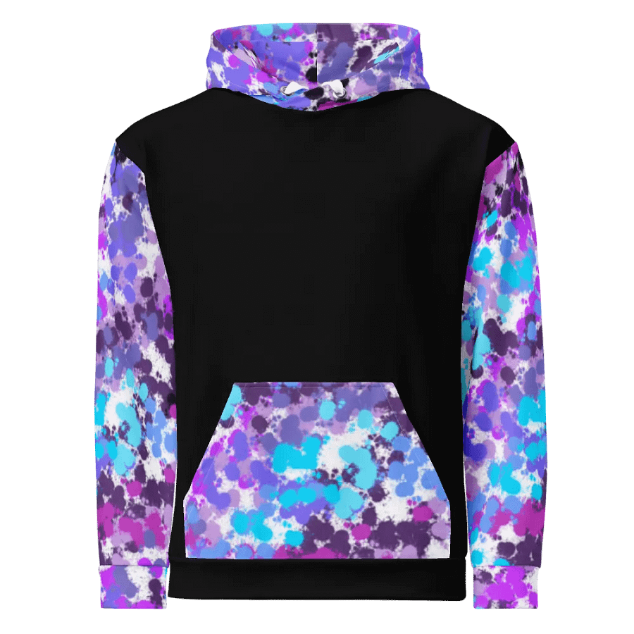 Purple And Black Splotch Hoodie product image (2)