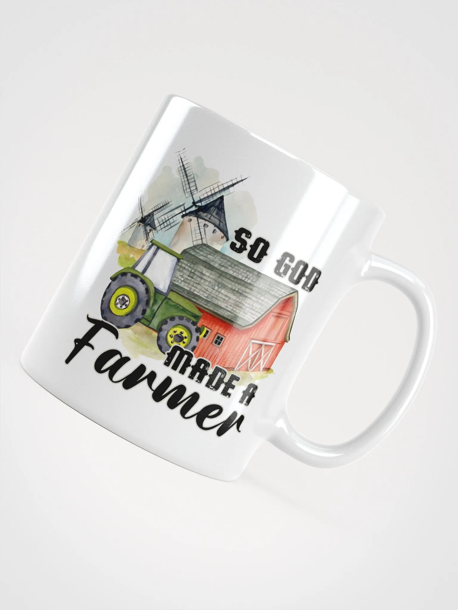 "so god made a farmer" white Mug product image (6)