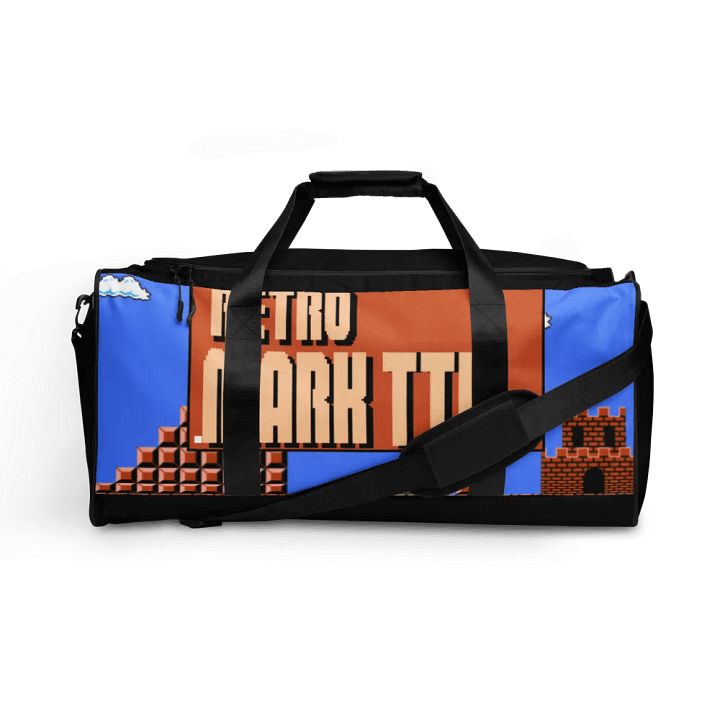 Retro Pixel Adventure All-Over Duffle Bag product image (1)
