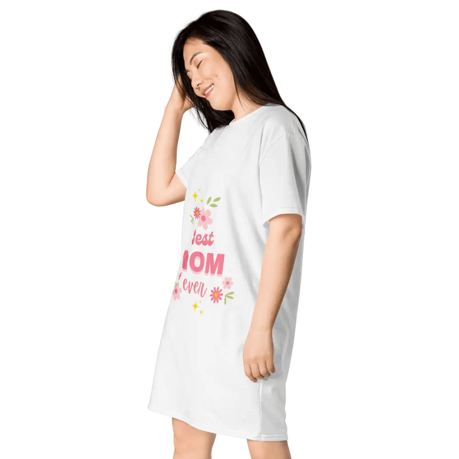 Best Mom Ever Floral T-Shirt Dress product image (3)
