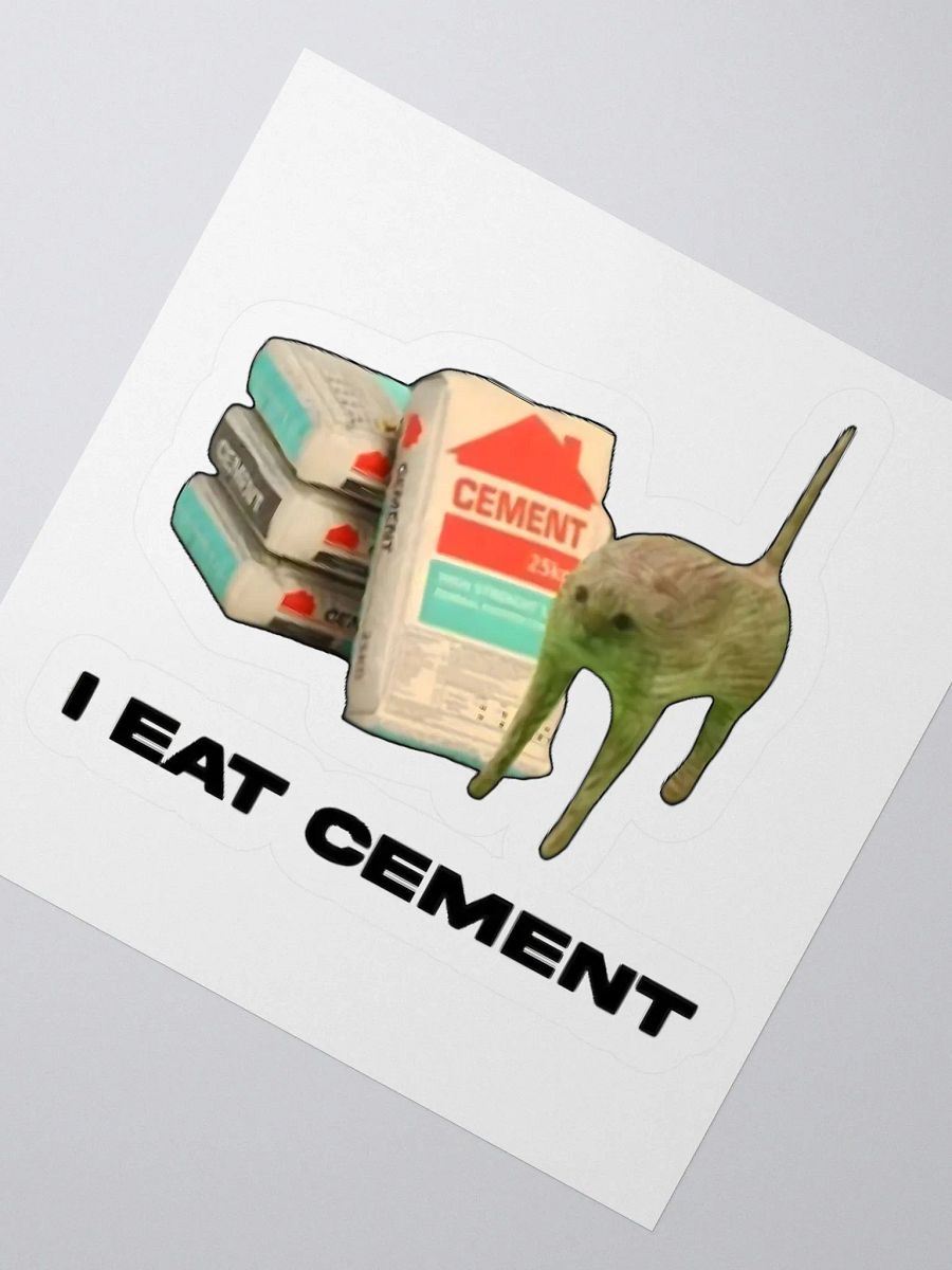 I Eat Cement Sticker product image (2)
