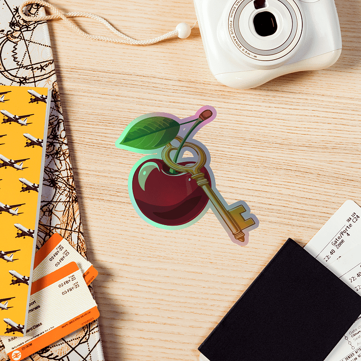 Cherry-Key Holo sticker product image (1)