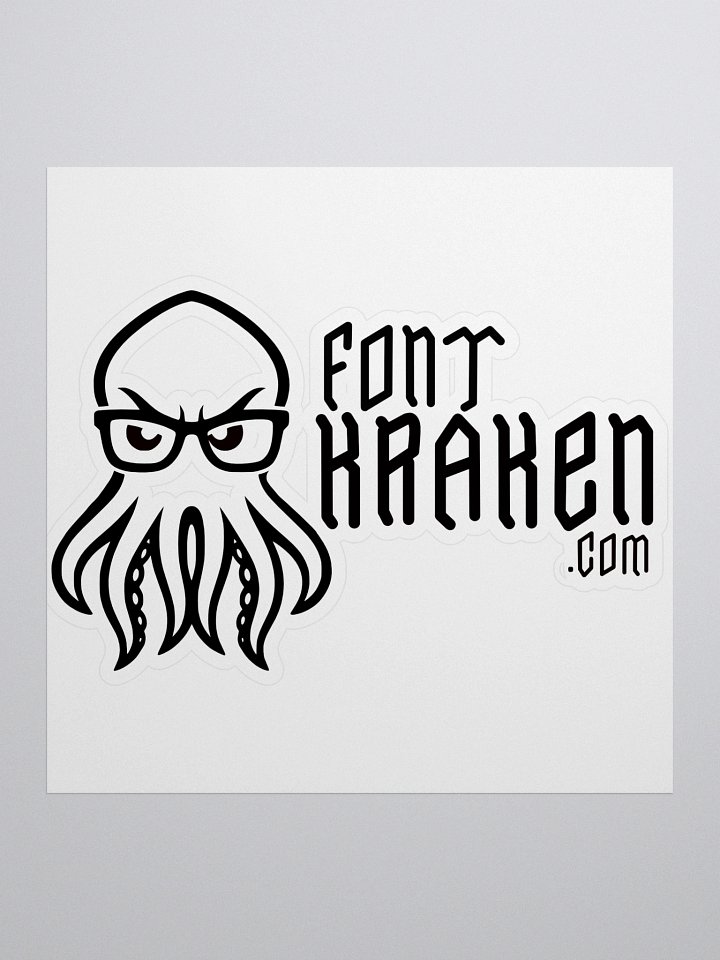 Font Kraken Kiss Cut Stickers product image (1)