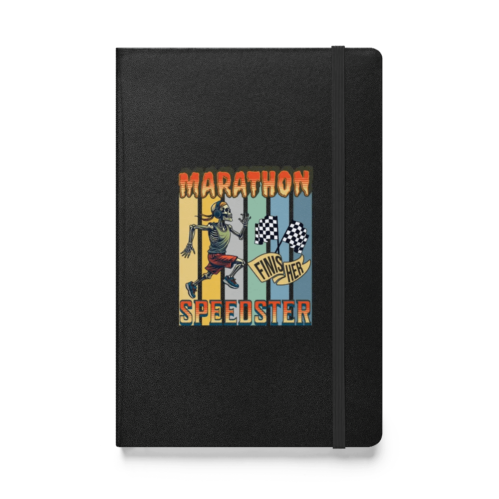 Marathon Speedster Skeleton Running Hardcover Notebook product image (1)