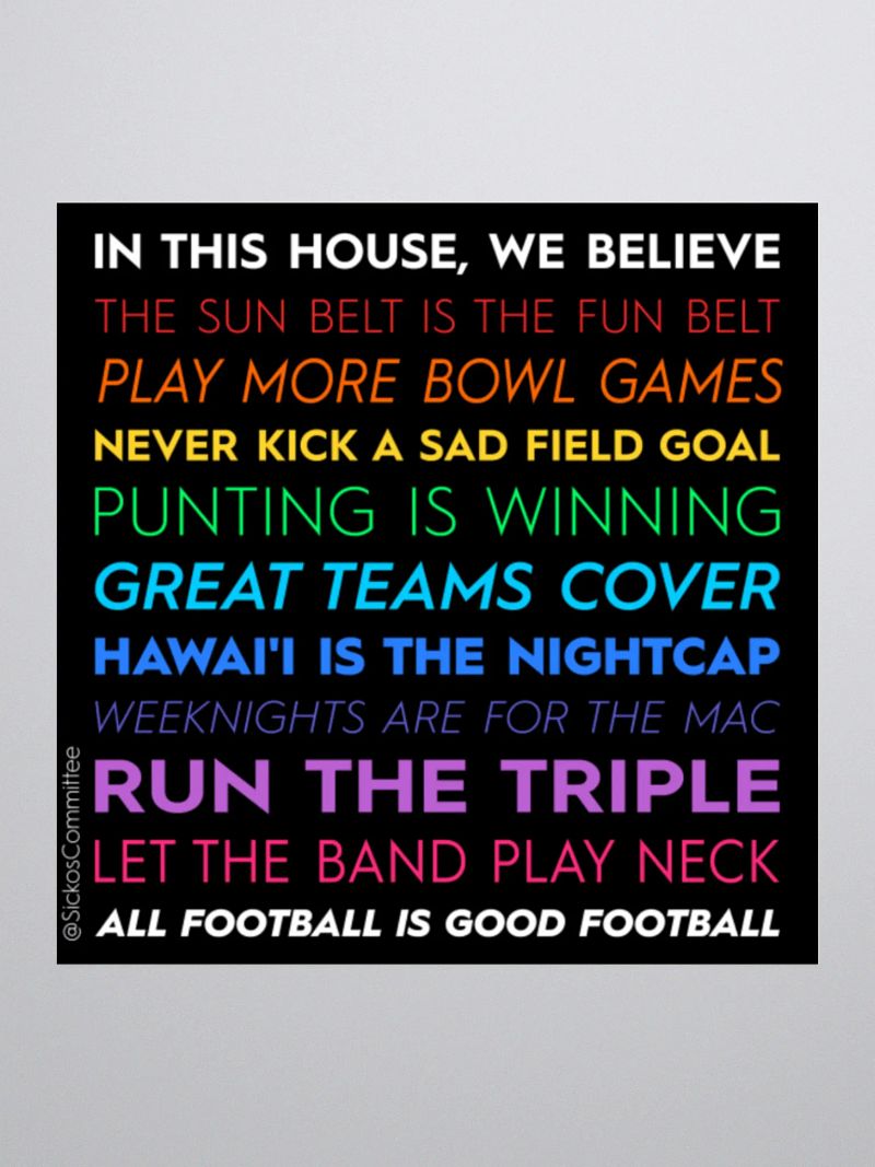 IN THIS HOUSE STICKER (3 Sizes)