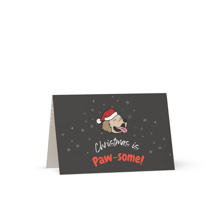 Christmas is Paw-some! Laughing Retriever Christmas Card product image (1)