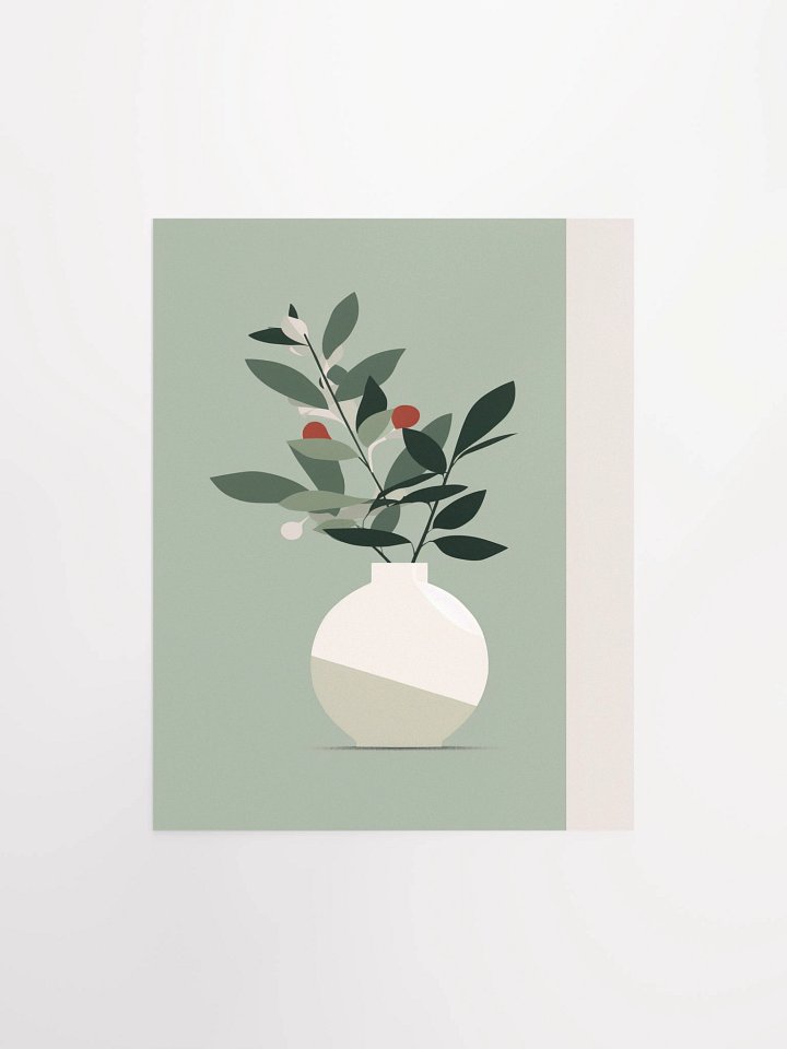 Sage Bloom Unframed Wall Art Paper Canvas product image (1)