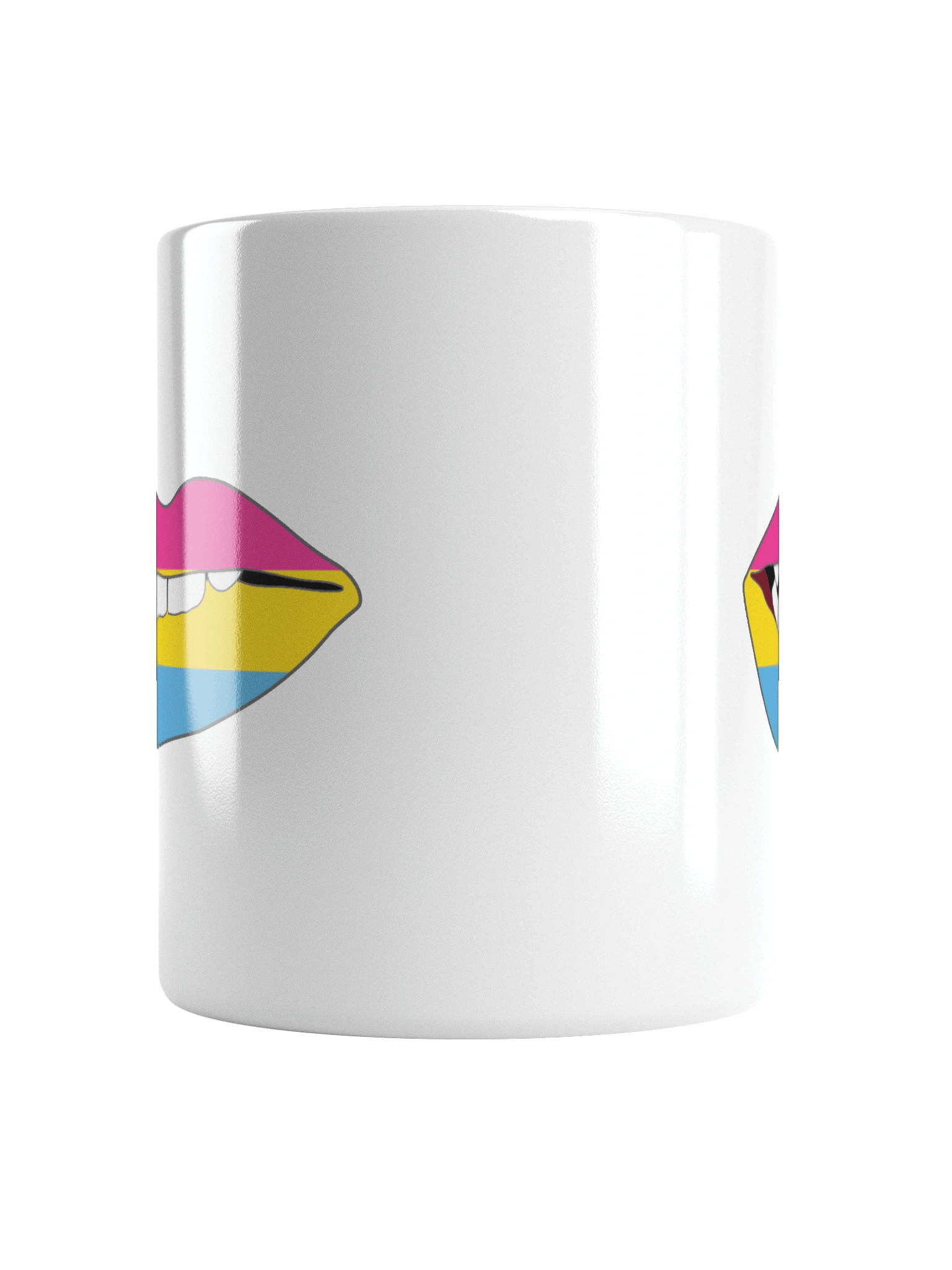 Pansexual Pride Flag Biting Lips Mug product image (5)