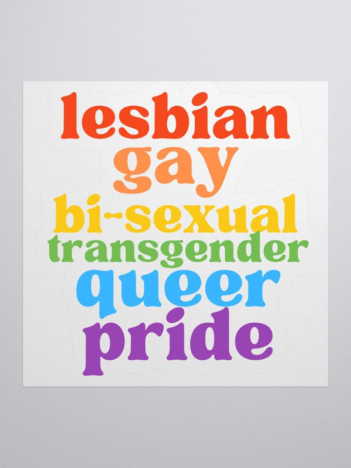 Pride Sticker. product image (2)