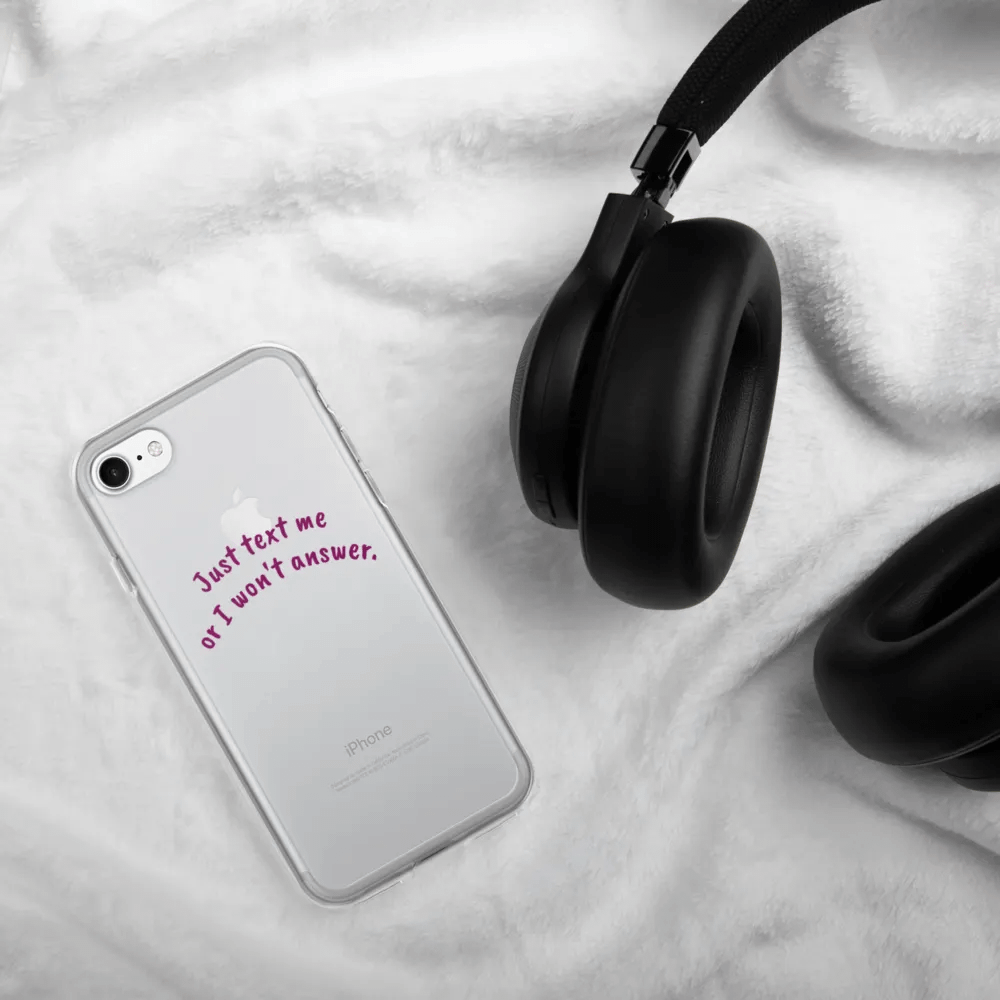 Handwritten Vibe Clear iPhone Case product image (330)