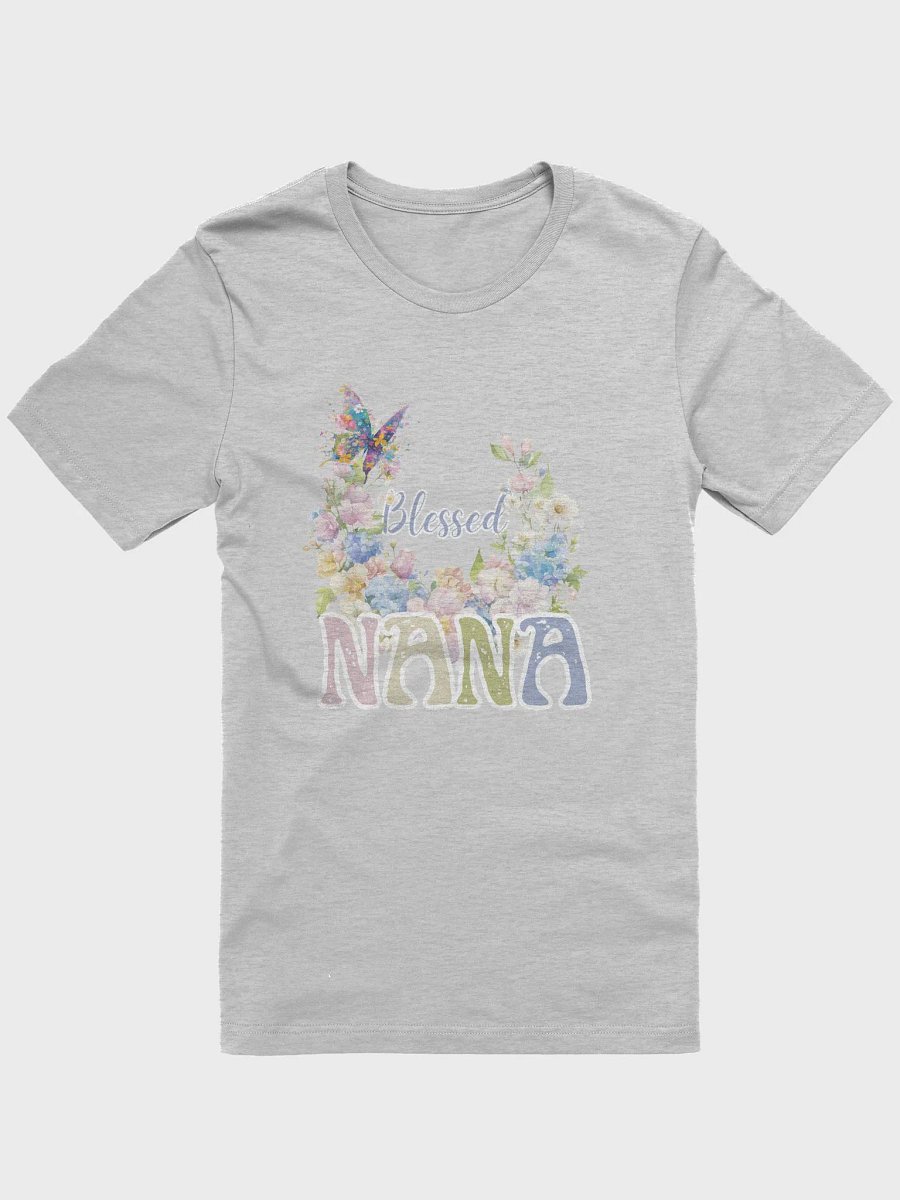 Blessed Nana - Delicate Floral Half Wreath Design T-Shirt product image (2)