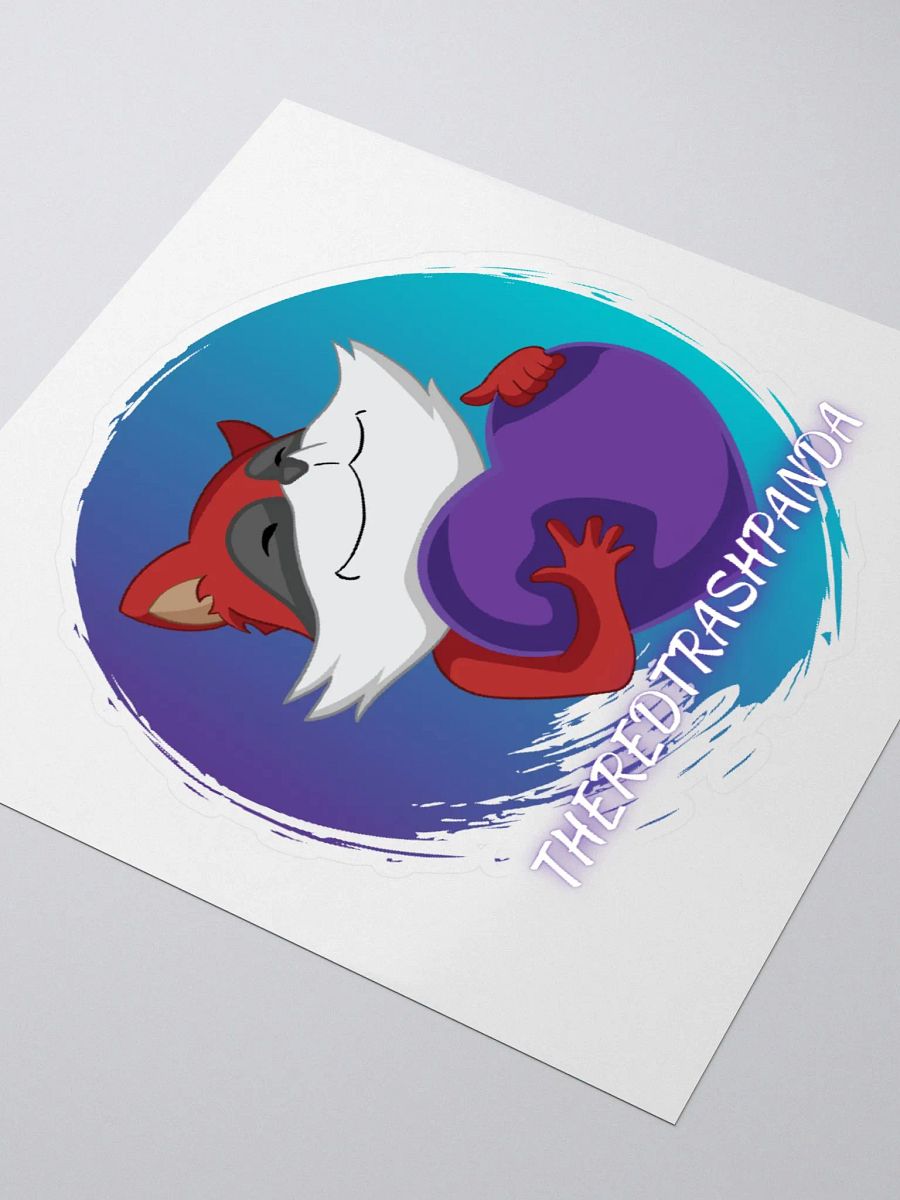 Red Trash Panda Love Sticker product image (10)