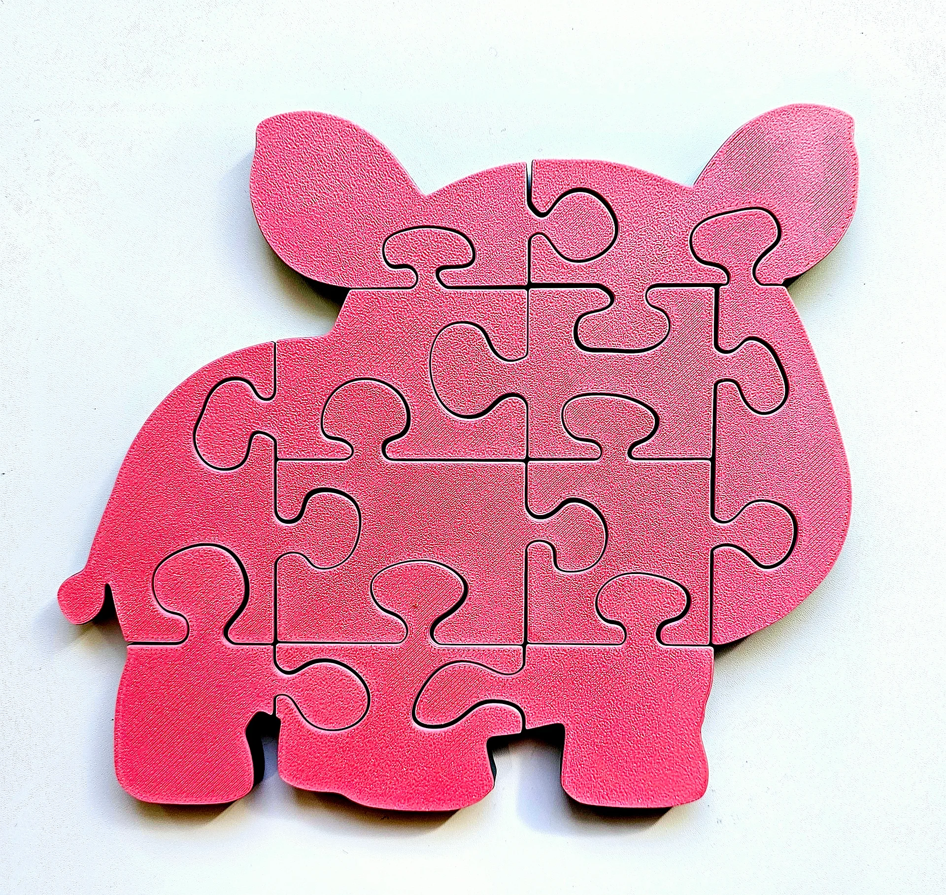 Rhino 3D Printed Jigsaw Puzzle – A Bold Wildlife Challenge! product image (3)