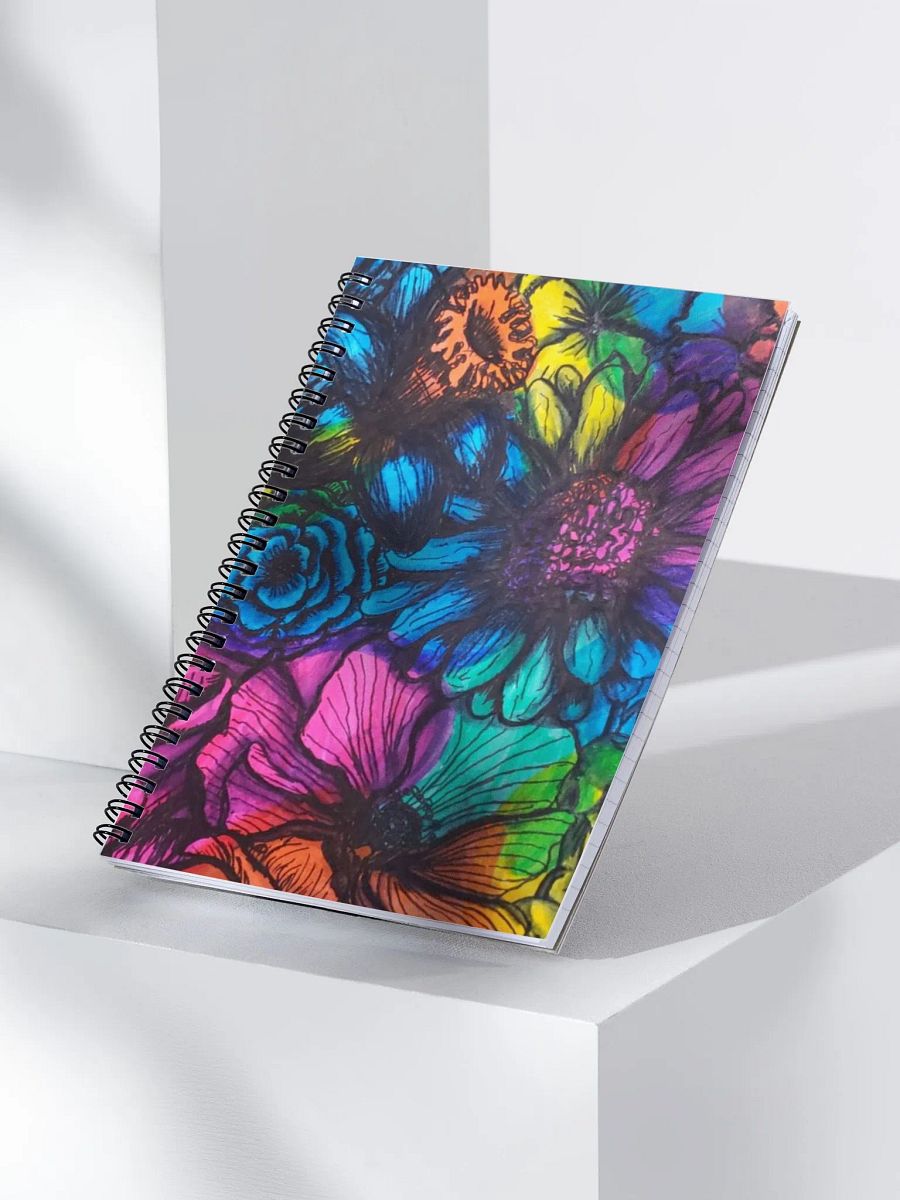 Tie-dye Flower Spiral Notebook product image (4)