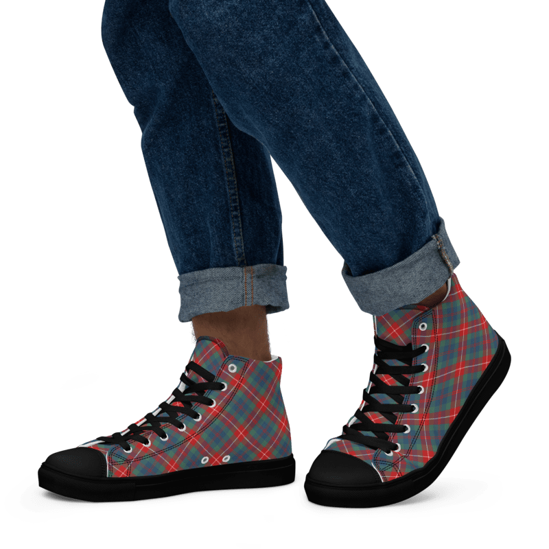 Fraser Ancient Tartan Men's High Top Shoes product image (5)
