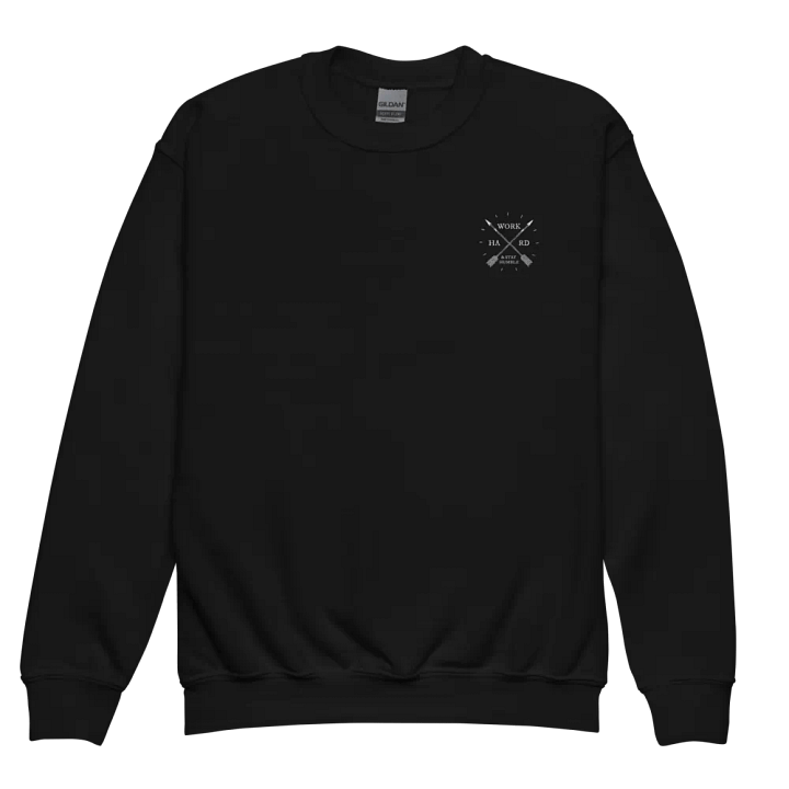 'Work Hard & Stay Humble' Cozy Comfort Youth Crew Neck Sweatshirt product image (1)