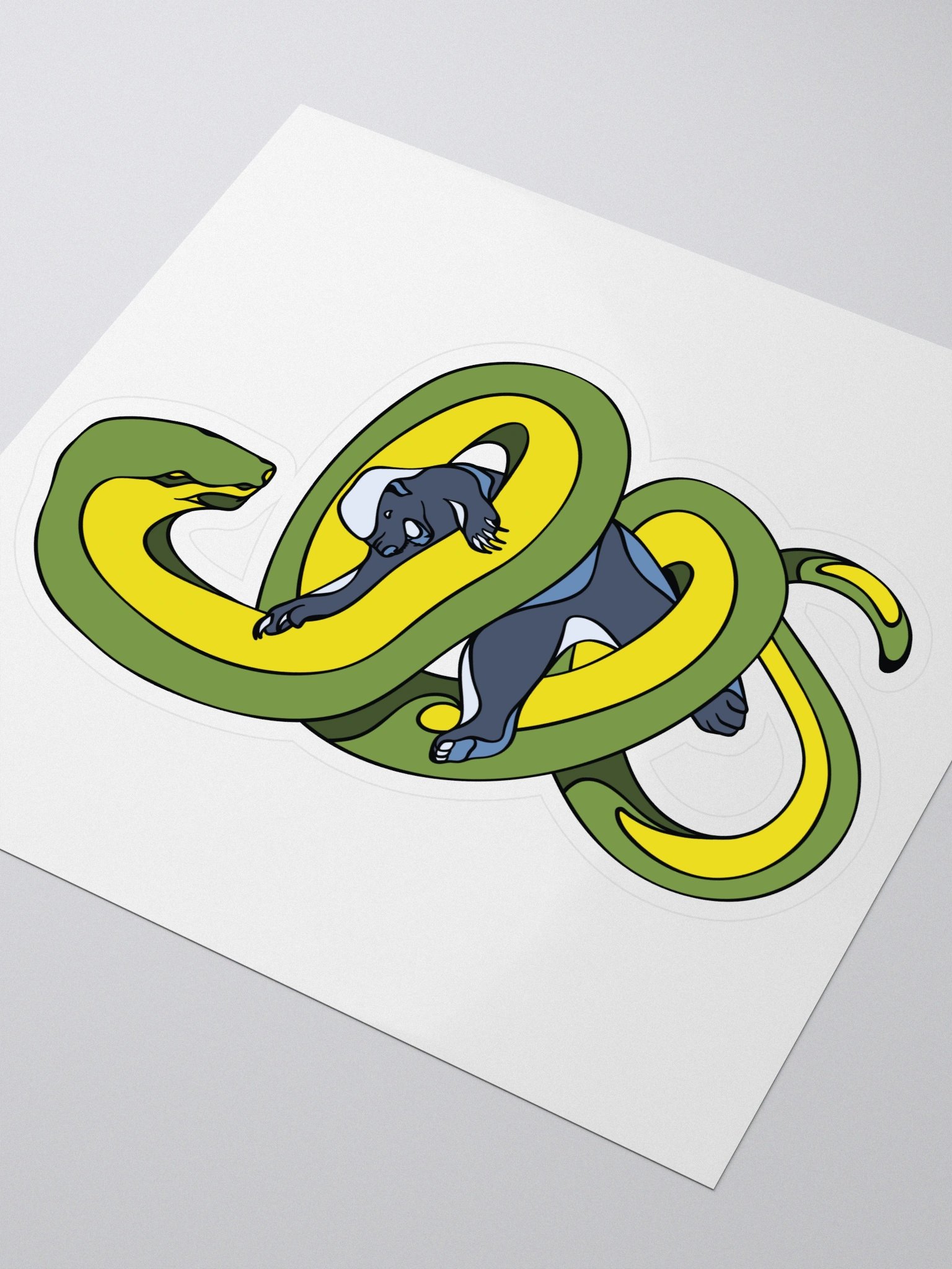 Caught In A Squeeze - Large Kiss Cut Sticker product image (3)