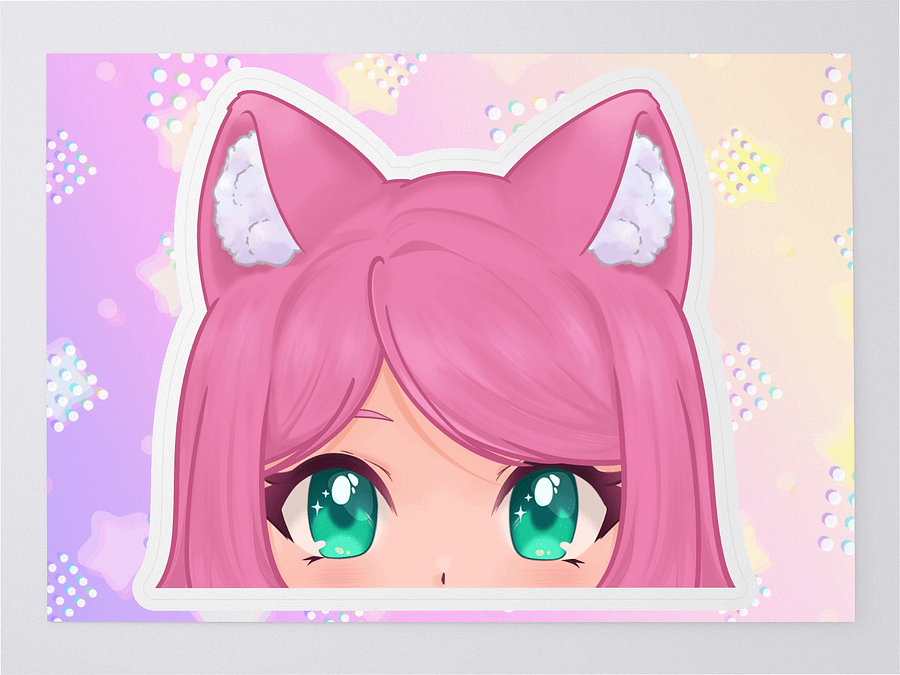 Megu peeker style sticker product image (3)
