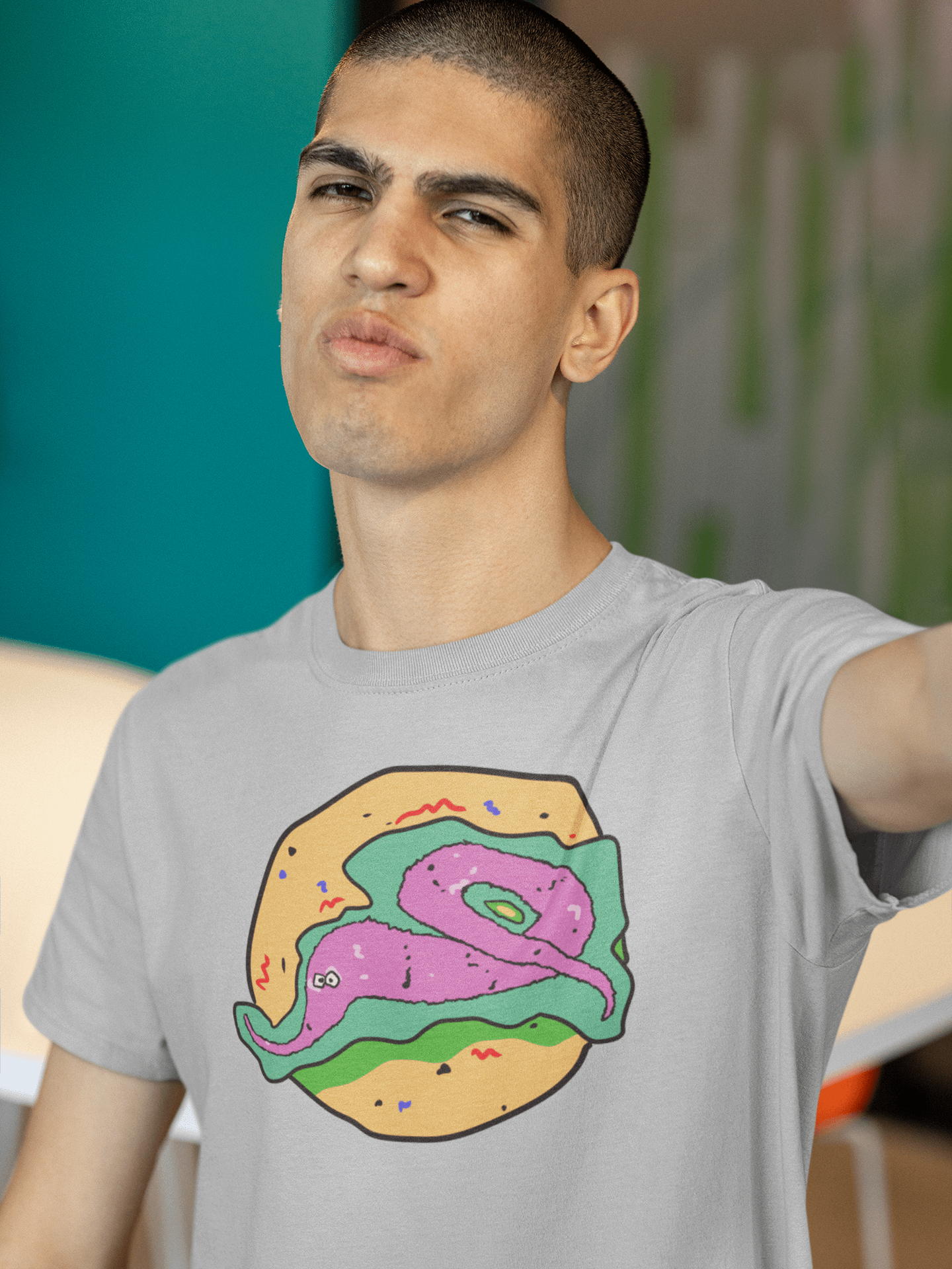 Vaporworm 100% recycled unisex t-shirt product image (1)