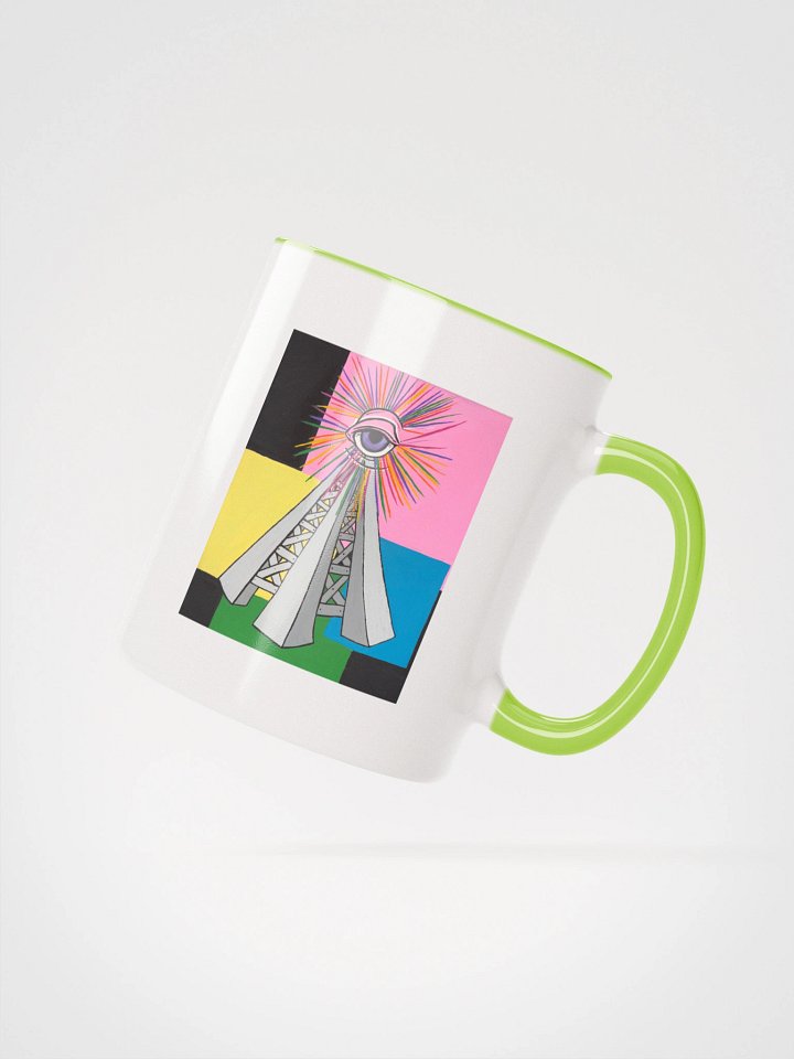 Green PWR Radio tower Mug product image (2)