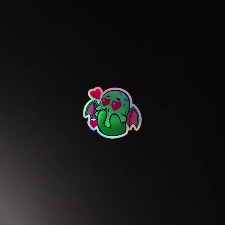 Cthulhu Love Holographic Sticker product image (4)