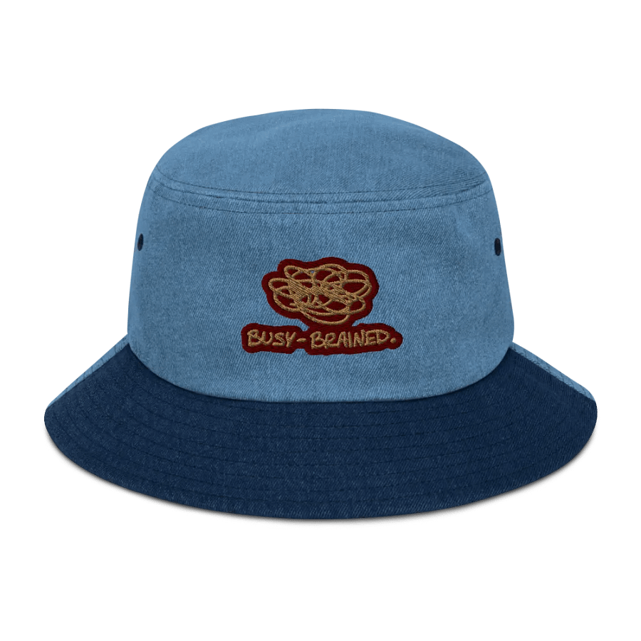 BUSY-BRAINED (rust) denim bucket hat product image (5)