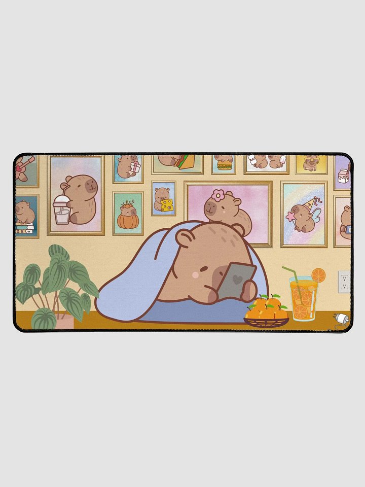 Cozy Capybara Desk Mat product image (1)
