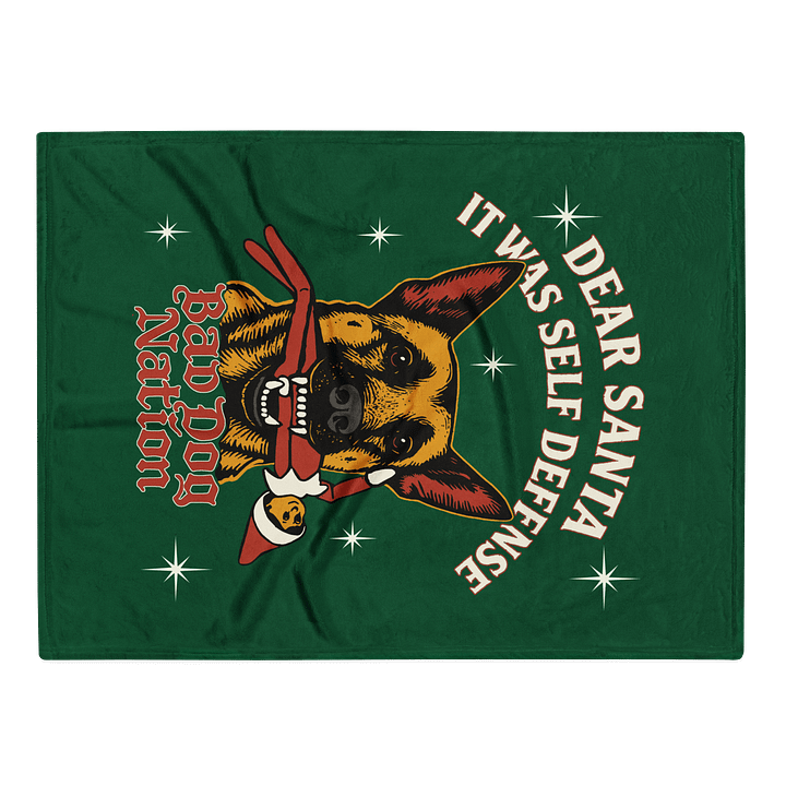 Dear Santa, It was self defense - Plush Blanket product image (1)
