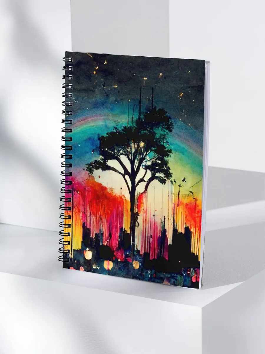 Rainbow Silhouette Spiral Notebook product image (4)