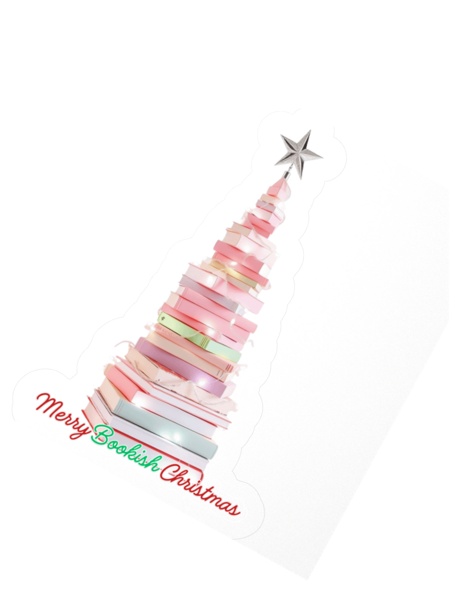 Merry Bookish Christmas Sticker product image (3)
