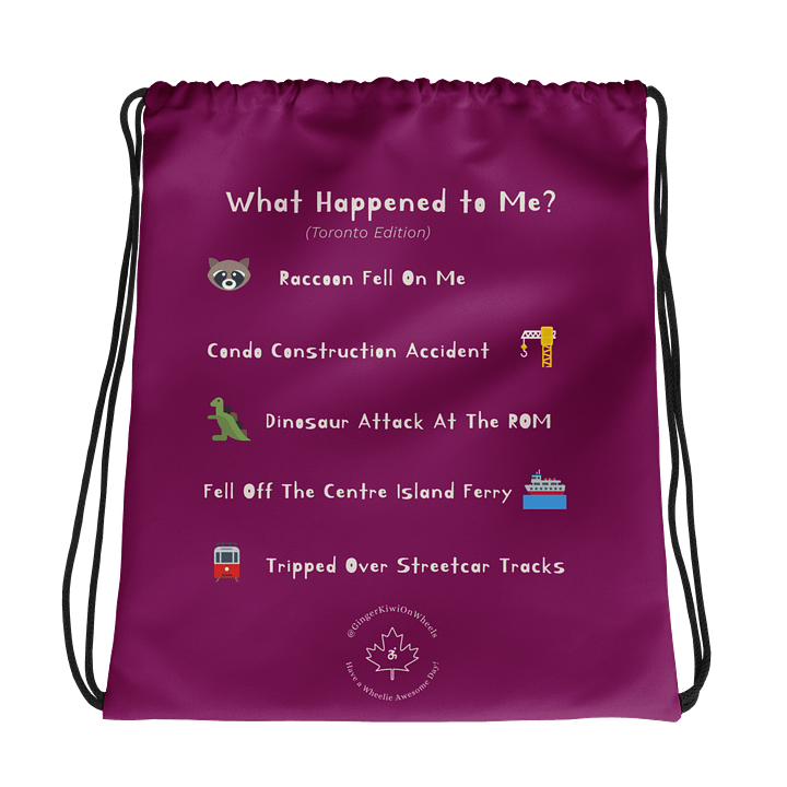 WHAT HAPPENED TO ME ? (TorontoEdition): String Backpack, TiLite Ultraviolet Purple product image (1)