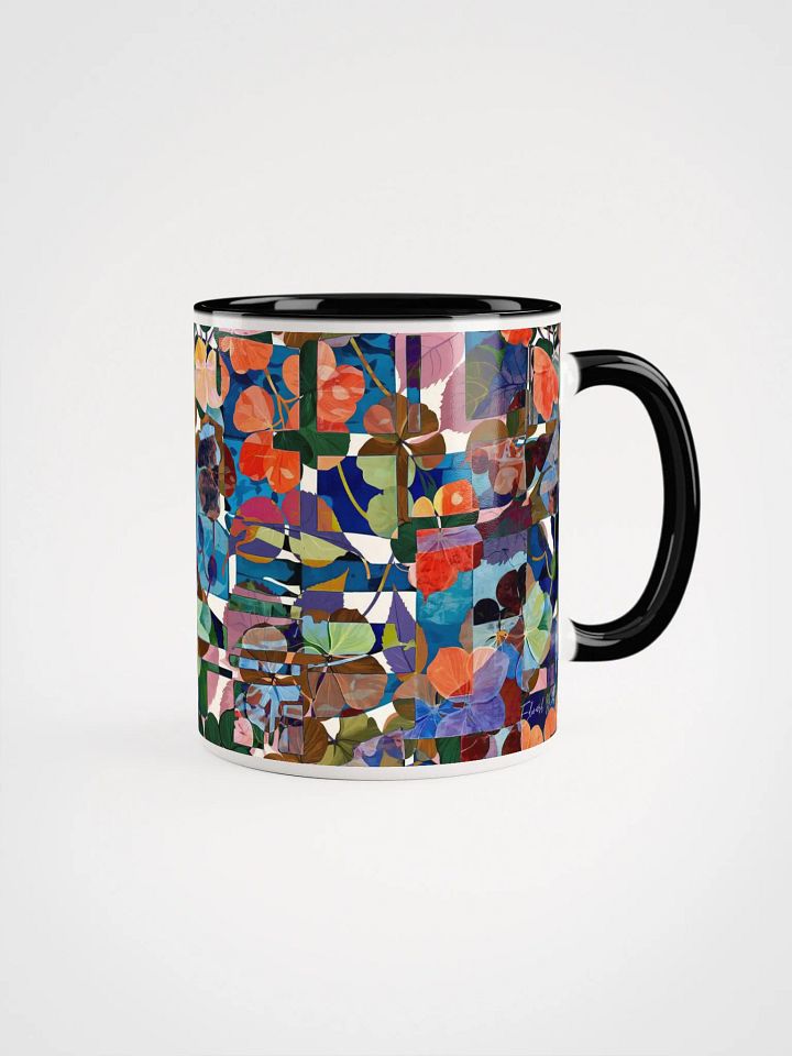 Vibrant Leaf Collage Ceramic Mug product image (7)