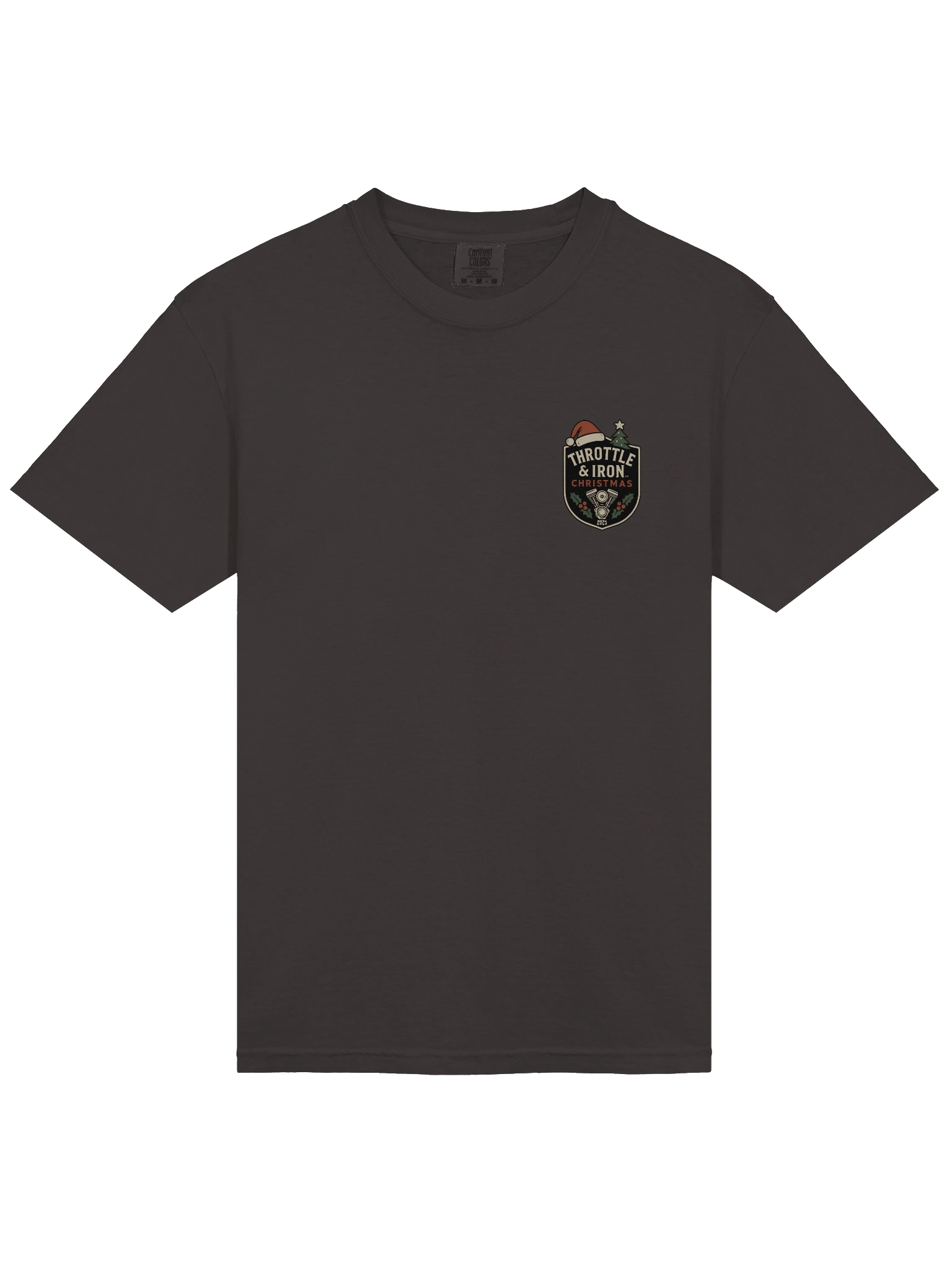 Throttle & Iron “No Silent Nights with These Pipes” Pocket Tee product image (3)