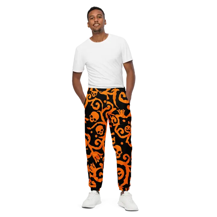 Scary Pumpkins Skull Unisex Track Pants product image (2)