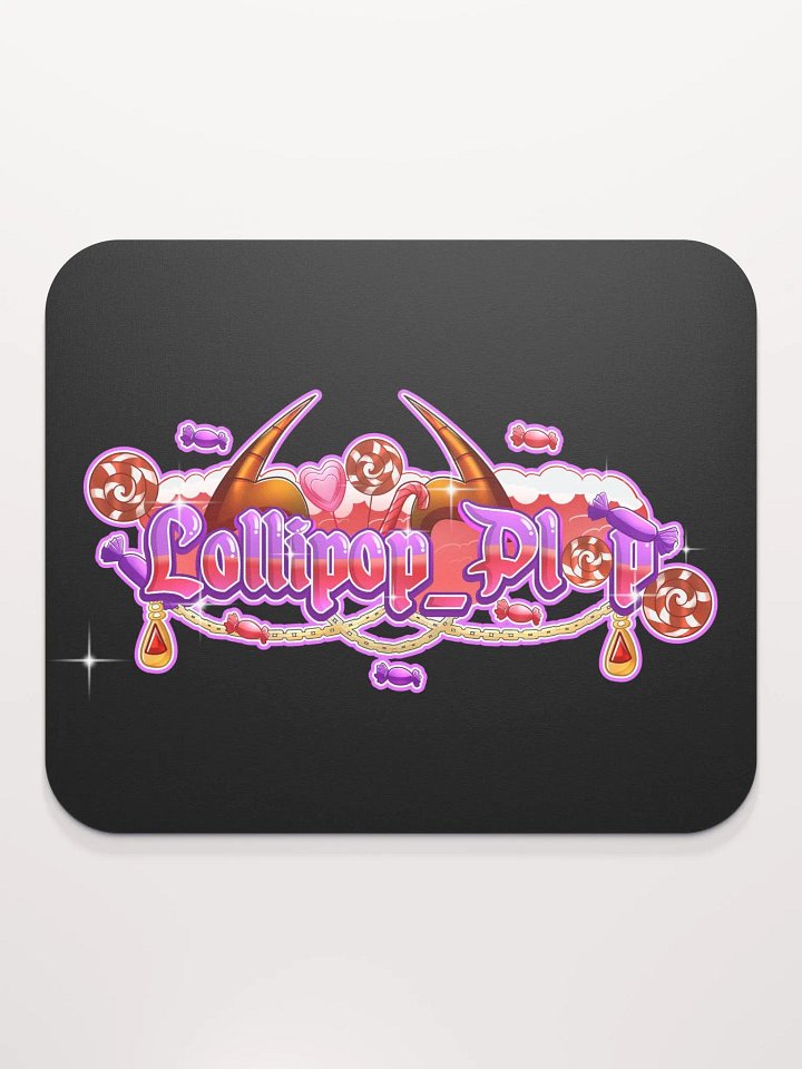 Lollipop Mouse Pad Black product image (2)