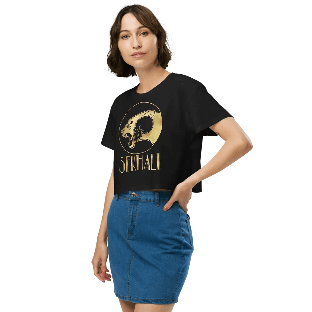 Sekhali Logo Gilded Crop Top product image (8)