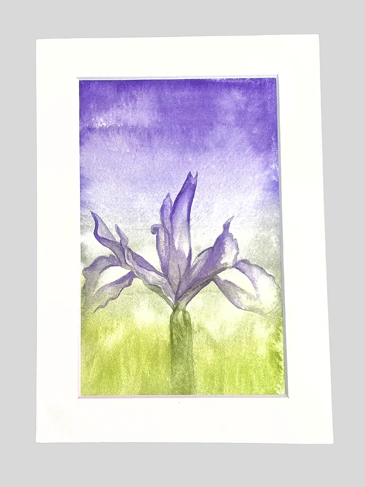 Watercolor Purple Flower product image (1)