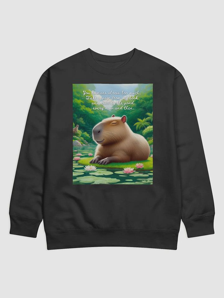 Capybara's Peaceful Advice Premium Sweatshirt product image (1)