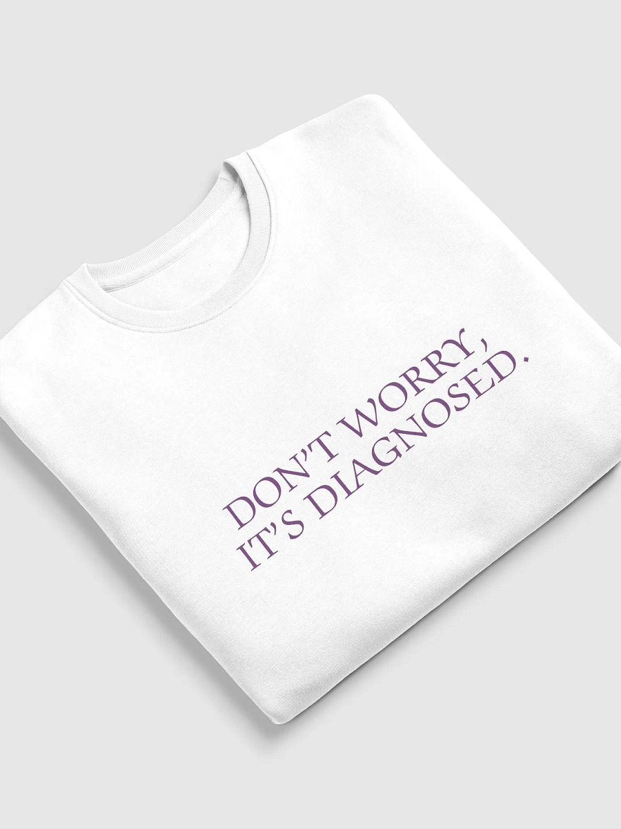 DW, IT'S DIAGNOSED. (#763D7D) printed eco crew product image (11)