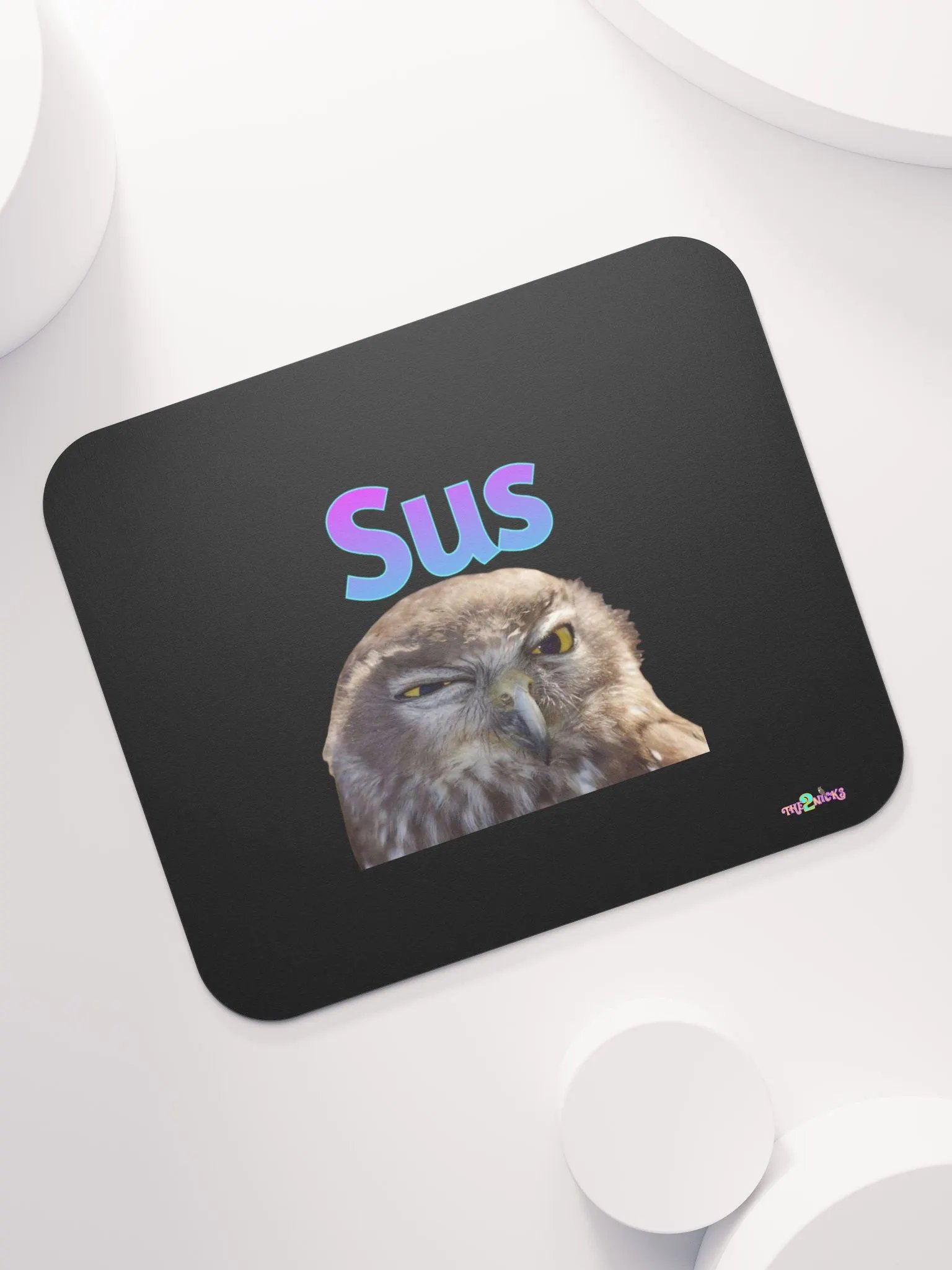Sus Owl Classic Mouse Pad (Black) product image (7)