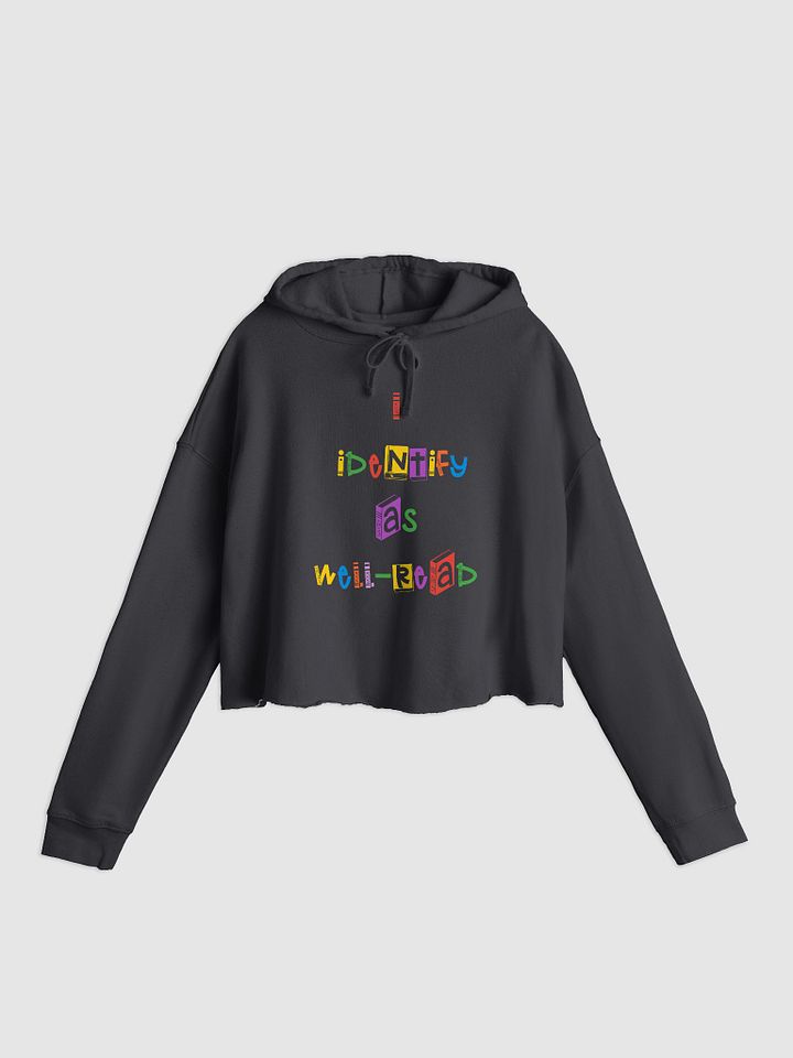I Identify As Well-Read Crop Hoodie product image (4)